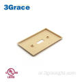 أبيض GFCI Outlet Decorator Plastic Wall Plate